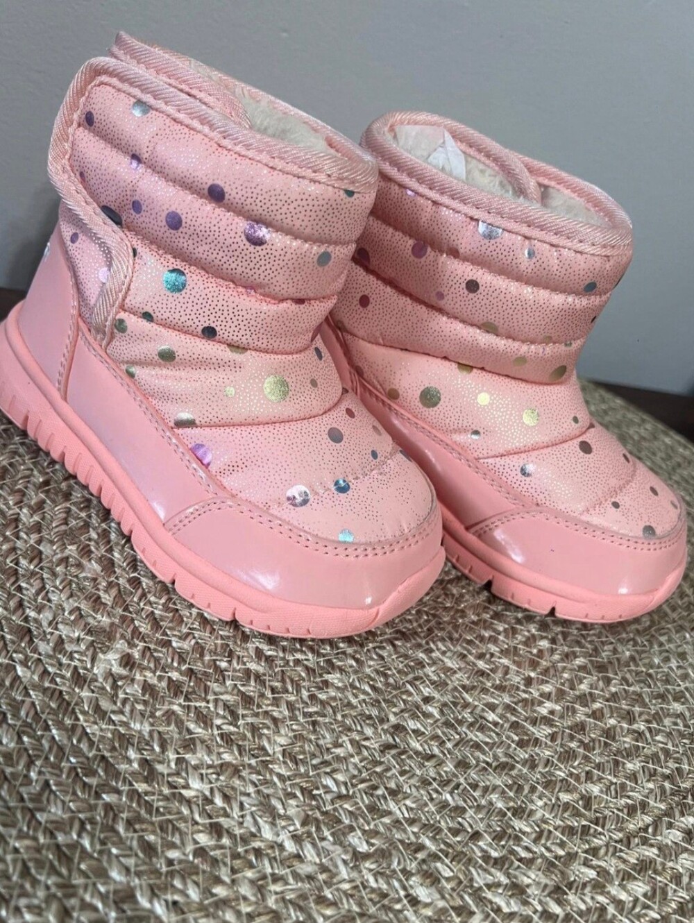 Hobibear Girls' Waterproof Winter Boots, Pink, Size 25